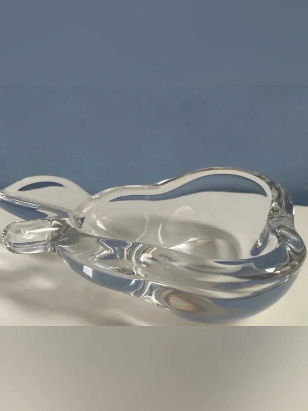 Vintage Glass Pear trinket dish or ashtray. Great condition.